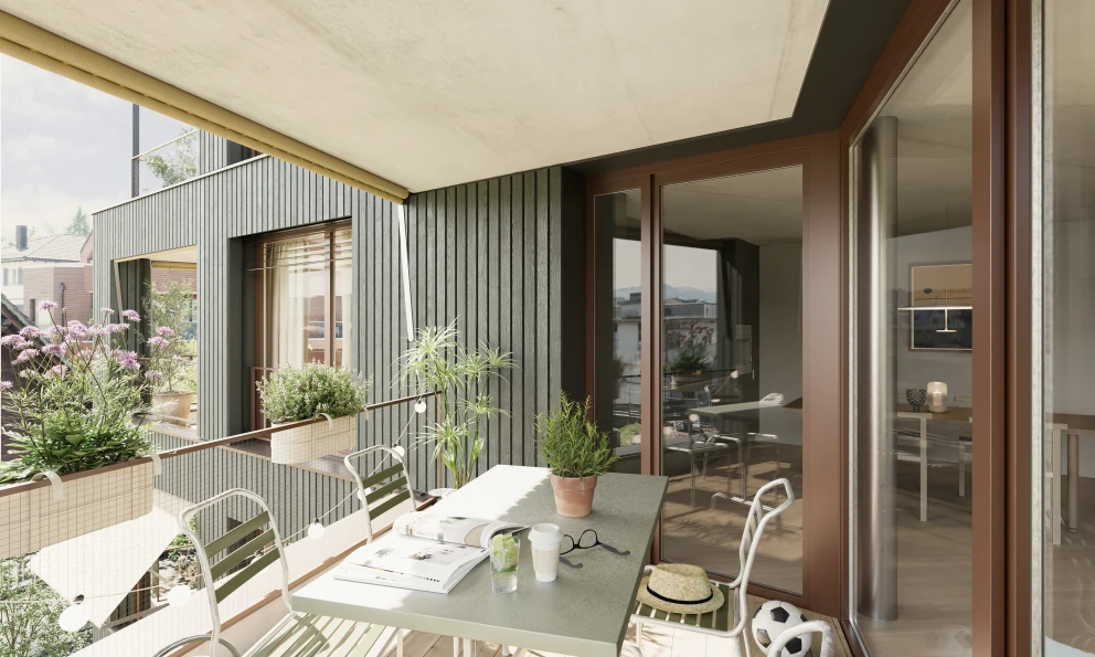 Der Balkon ist ein kleines Refugium, das man nicht mehr hergeben will.